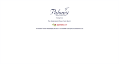 Desktop Screenshot of palomafinedining.com